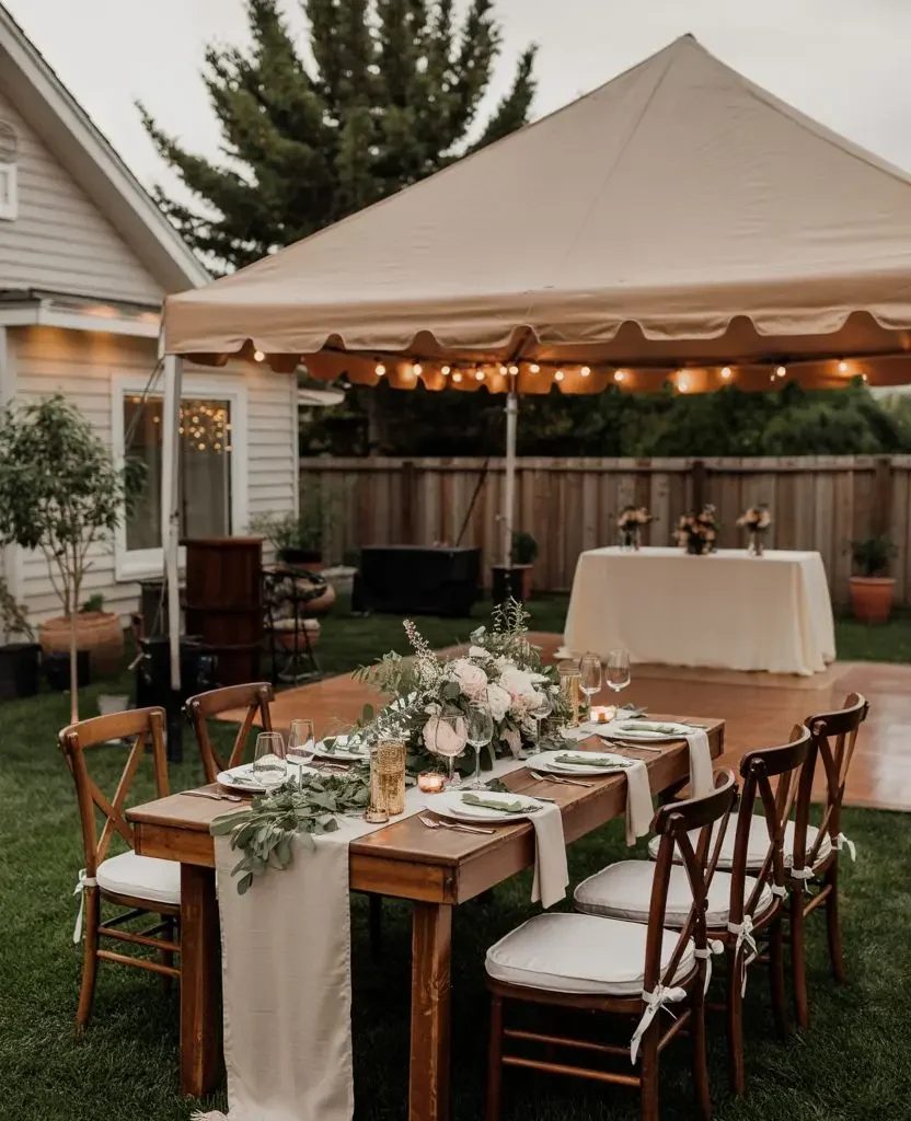 small backyard wedding 9