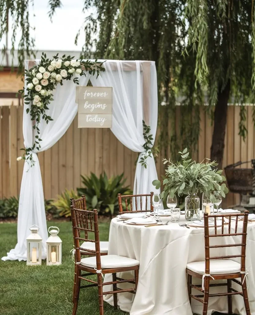 small backyard wedding 2