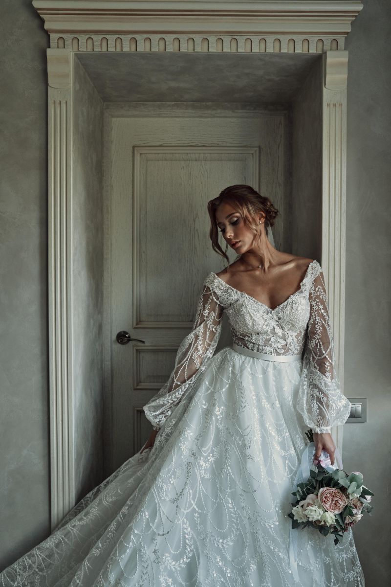 Lace Sleeve Gown wedding dress