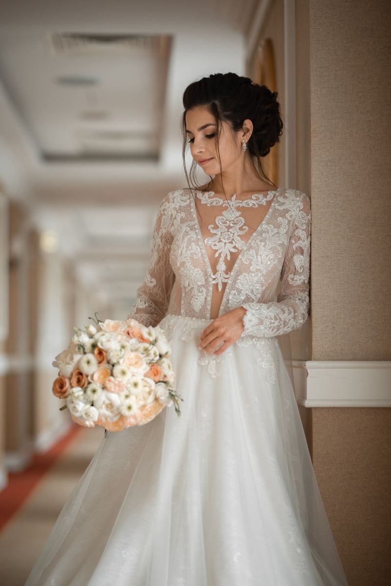 Seashell Detail Gown wedding dress