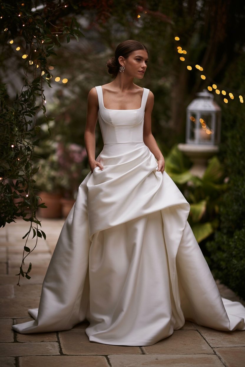 Blush Blossom (Floral Appliqué) wedding dress
