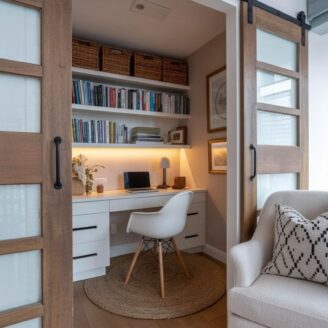 Cozy-modern-home-office-hidden-in-a-closet-with-s…
