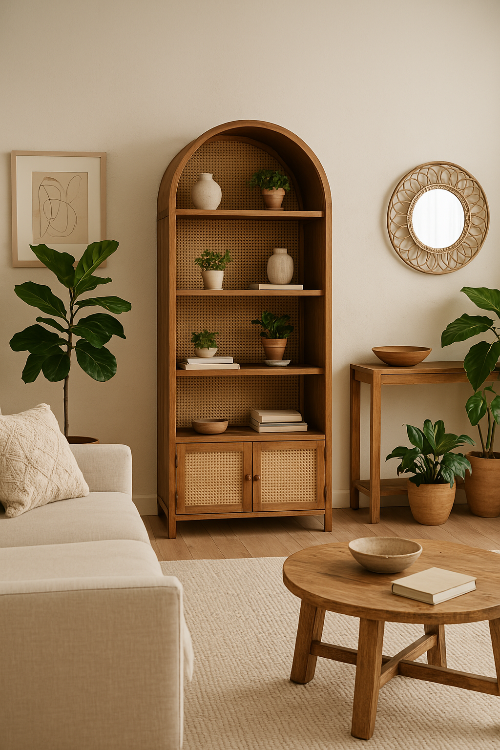 boho bookshelves