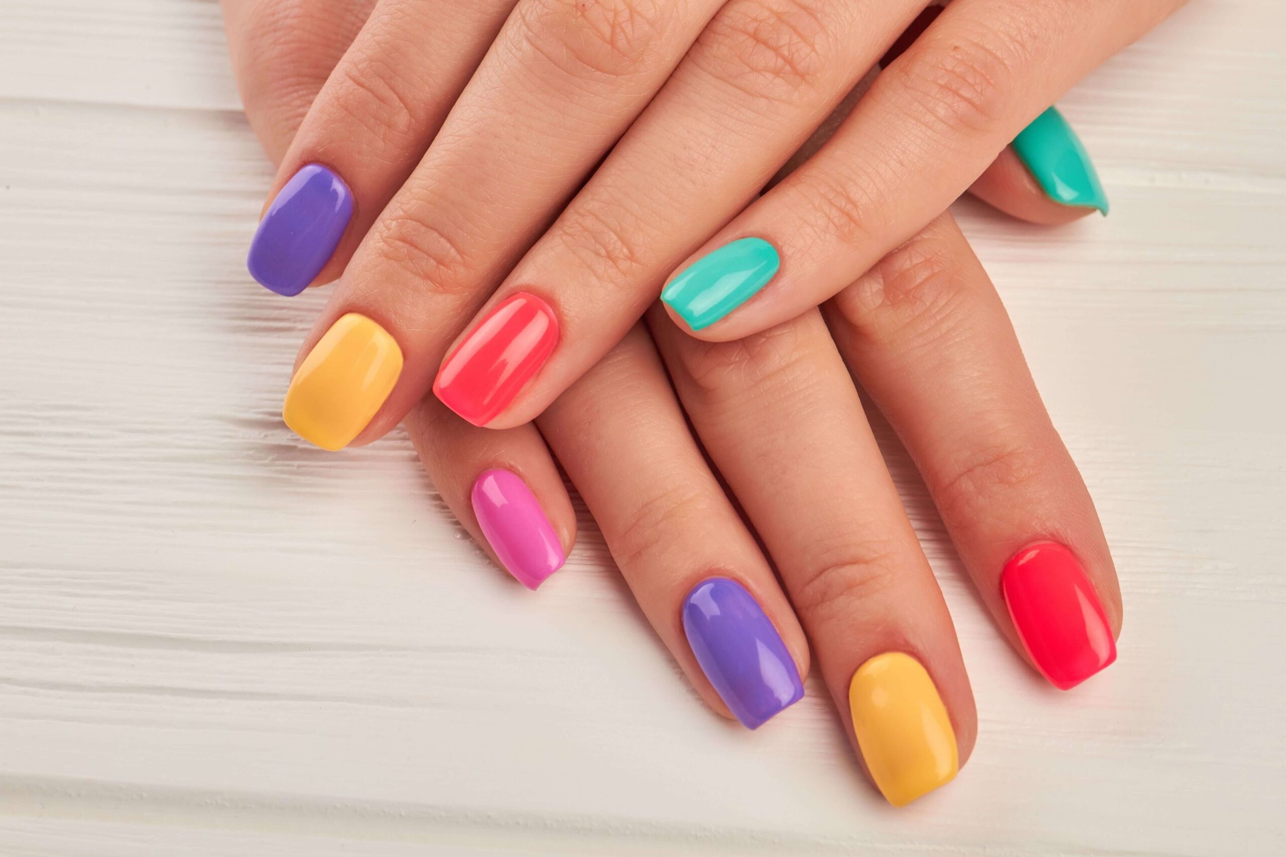 colorful nails