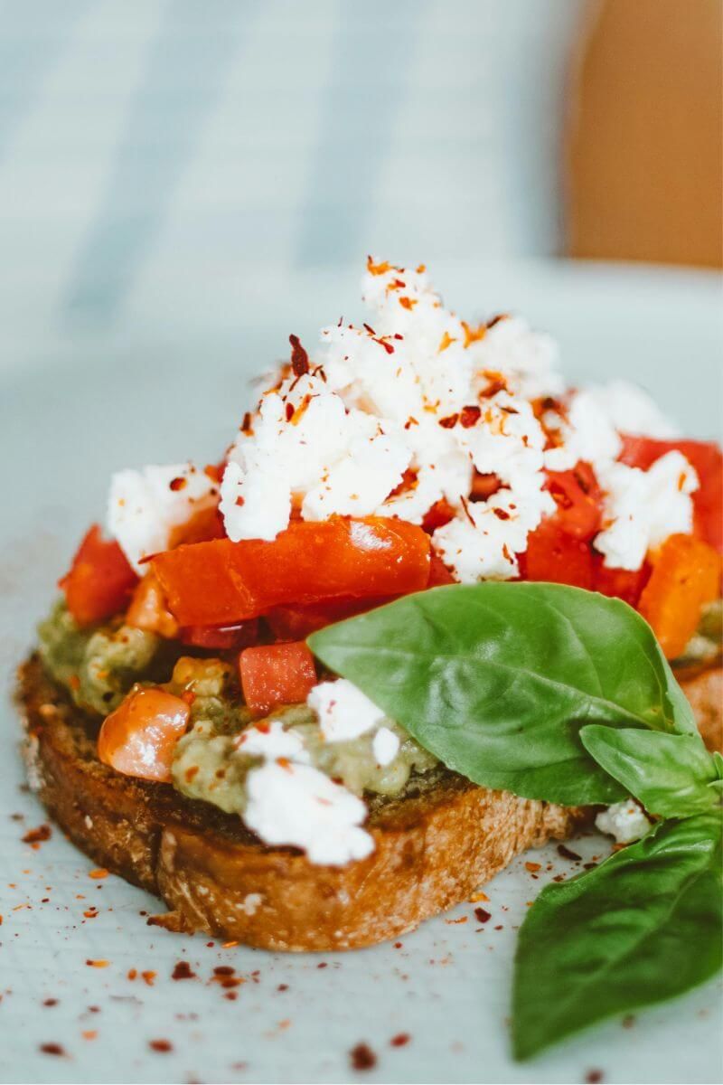 cottage cheese toast stack