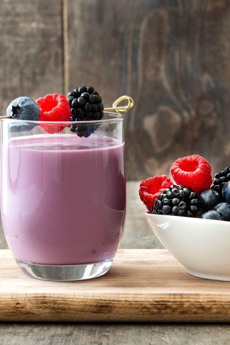 creamy fruit smoothie