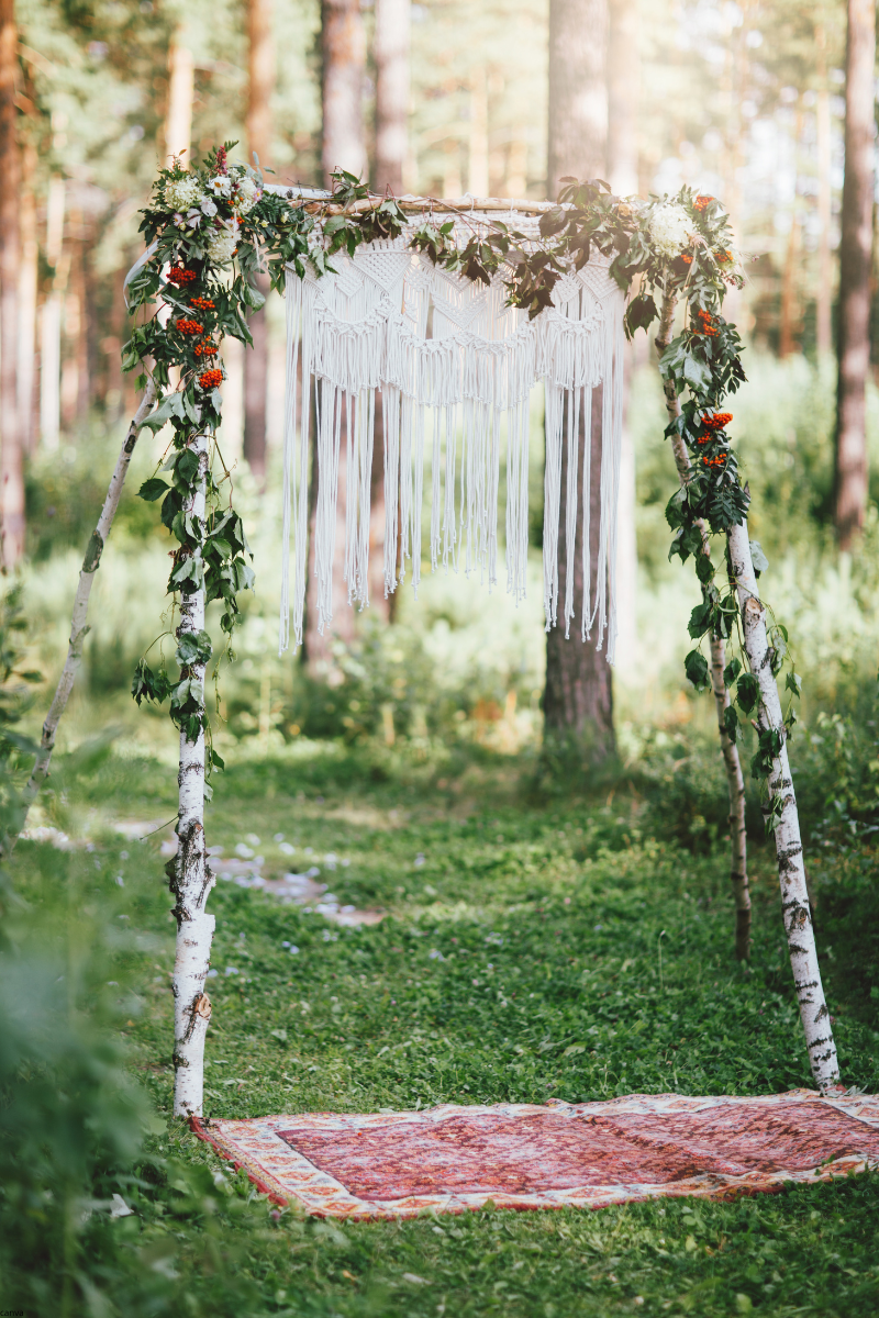 macramé backdrop