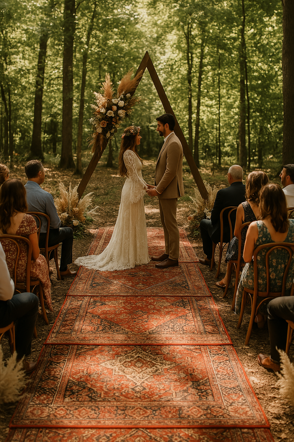 persian rugs as an aisle runner