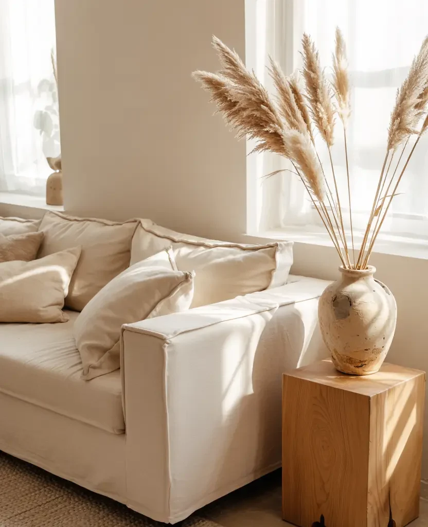 quiet luxury neutral spring home decor 2026 with cream and beige palette