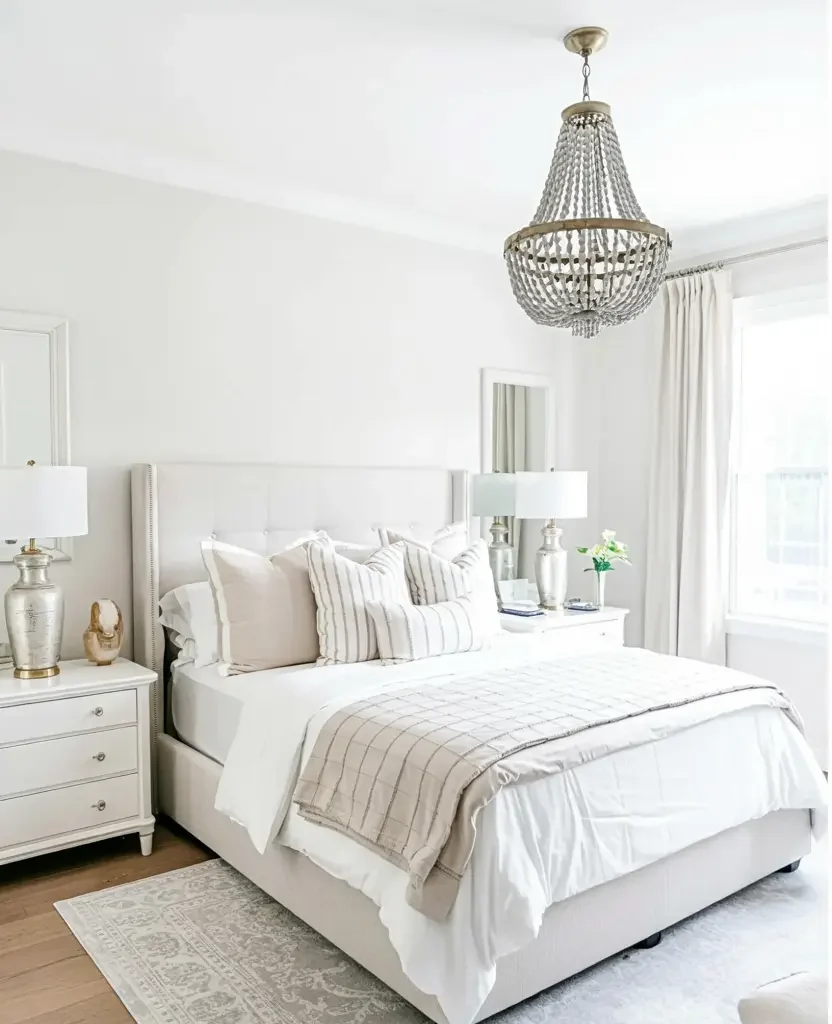 neutral spring bedroom 2026 undyed linen duvet cream floral pillowcase morning light