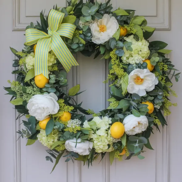 lemon garland framing a doorway