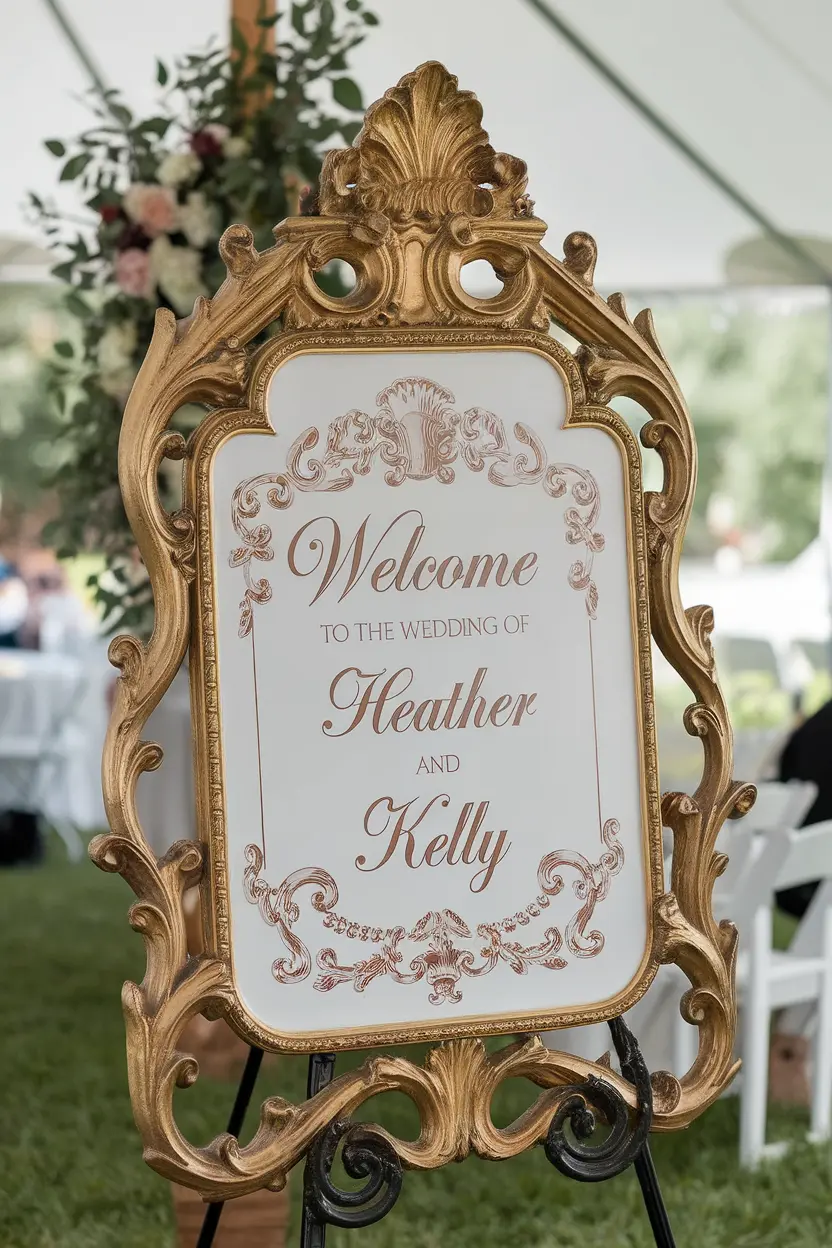 wedding welcome sign ideas 17