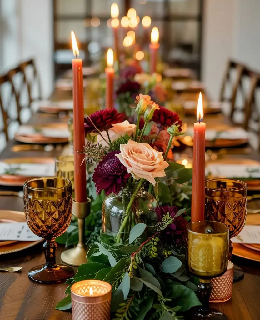 round table wedding centerpiece ideas 9