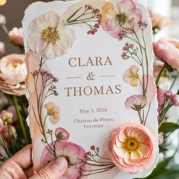 floral wedding invitation ideas