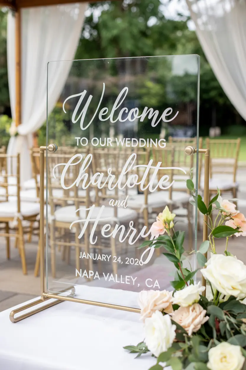 wedding welcome sign ideas 8