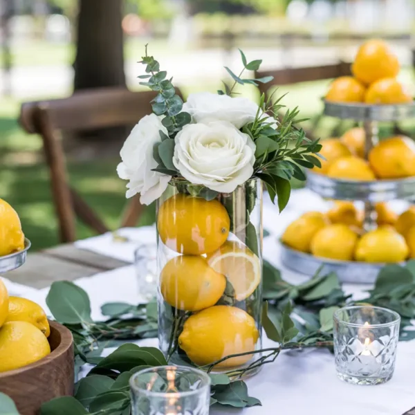 lemon centerpiece ideas for table decor