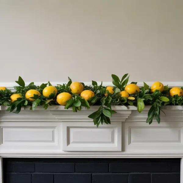 lemon-garland-fireplace-mantels