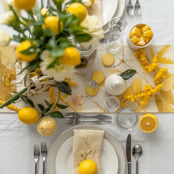 lemon themed table styling