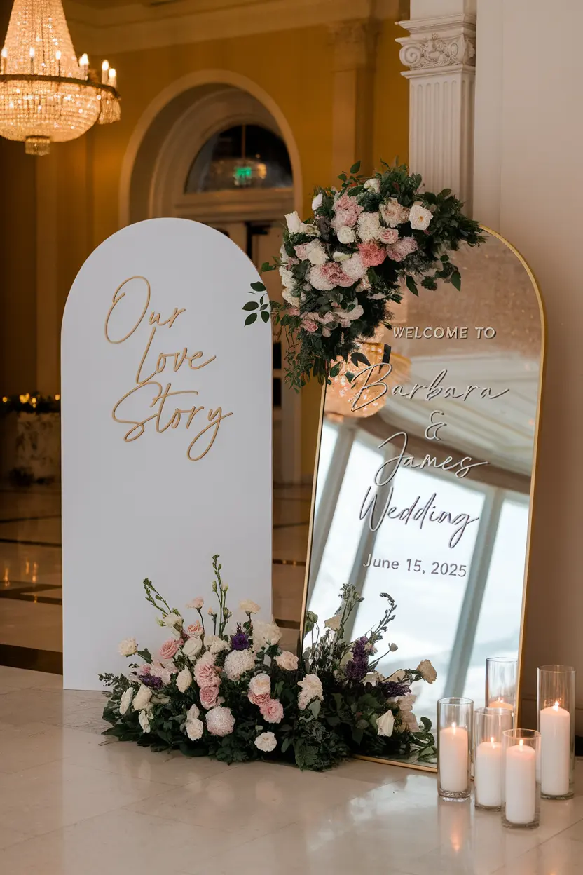 wedding welcome sign ideas 12