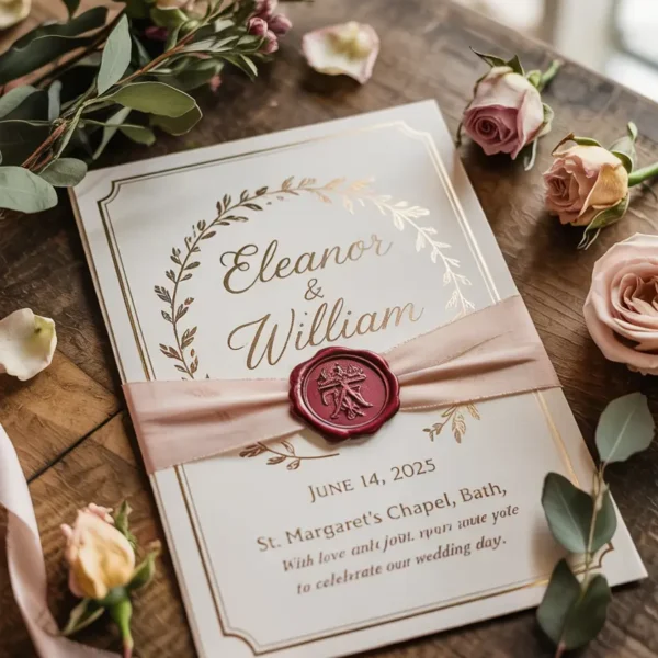 romantic vintage wedding invitation ideas