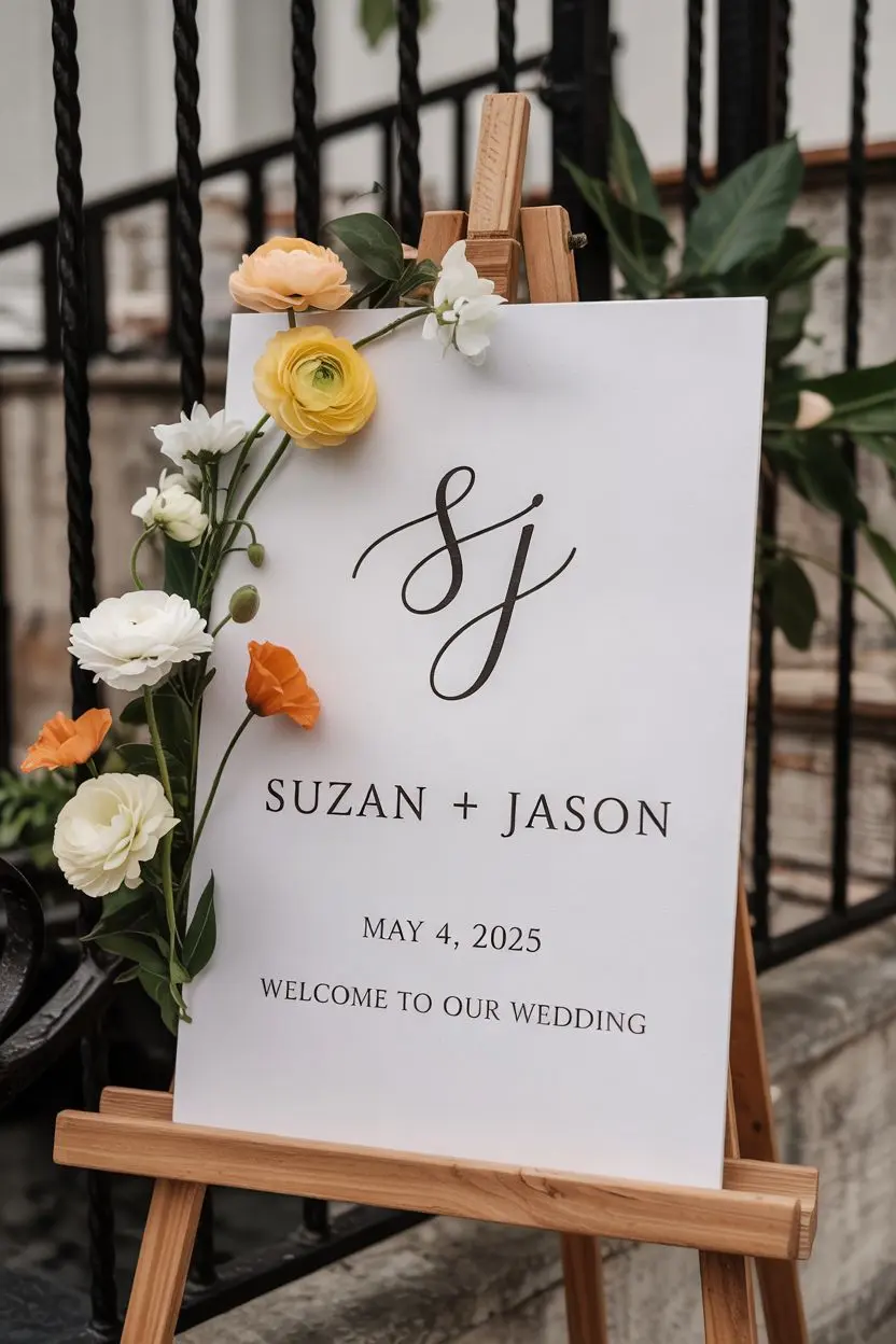 wedding welcome sign ideas 5