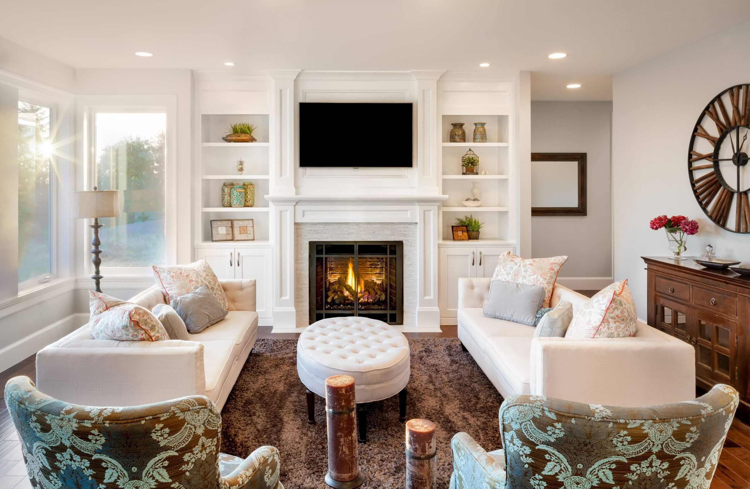 white-built-ins-around-fireplace-traditional-living-room white-built-ins-around-fireplace-traditional-living-room